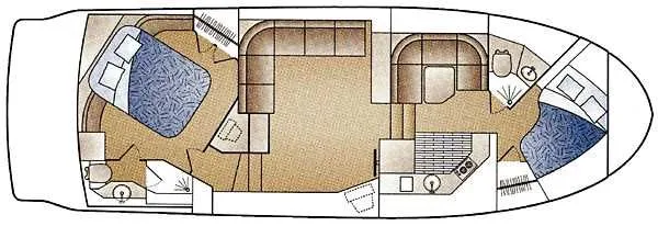 Slide: The Image of Carver 406 Aft Cabin Motor Yacht 1999 - 69
