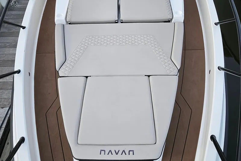 Slide: The Image of Interior of 2025 Navan S30 with TV and modern seating area. - 3