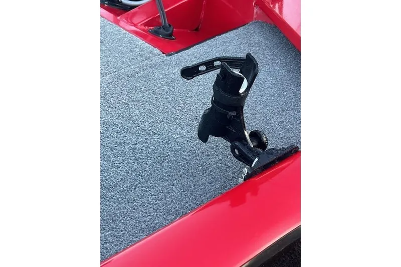 Slide: The Image of 2016 Tracker Pro Team 175 TXW boat interior showing fuel tank and wiring. - 21