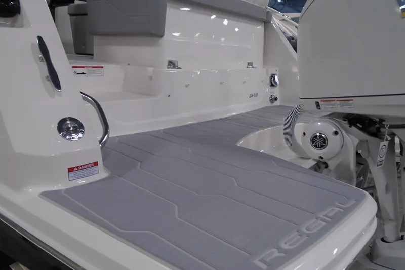 Slide: The Image of 2026 Regal 26 XO boat deck with sleek design and modern features. - 10