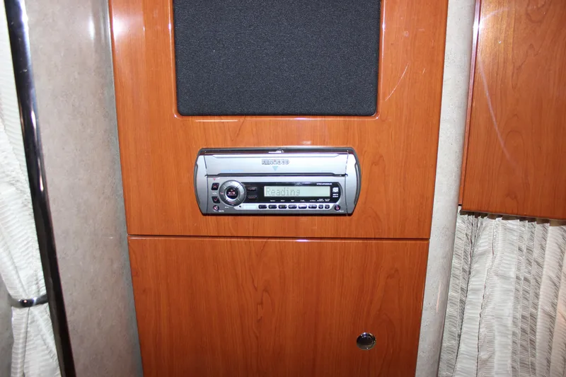 Slide: The Image of 2008 Formula 34 Performance Cruiser interior with Kenwood stereo system. - 41