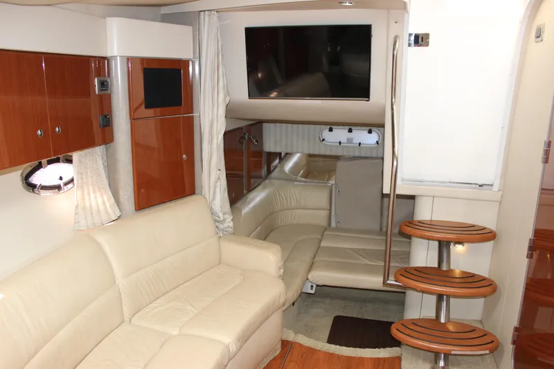 Slide: The Image of Luxurious interior of 2008 Formula 34 Performance Cruiser with leather seating and modern amenities. - 45