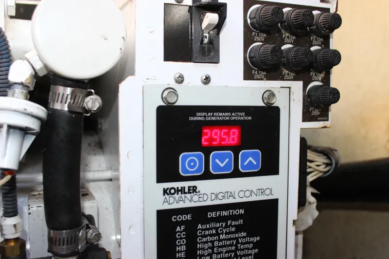 Slide: The Image of Kohler advanced digital control panel on 2008 Formula 34 Performance Cruiser. - 62