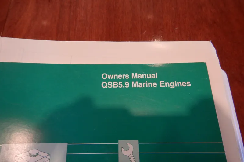 Slide: The Image of Owner's manual for QSB5.9 marine engines, Meridian 411 Sedan, 2008 model. - 59
