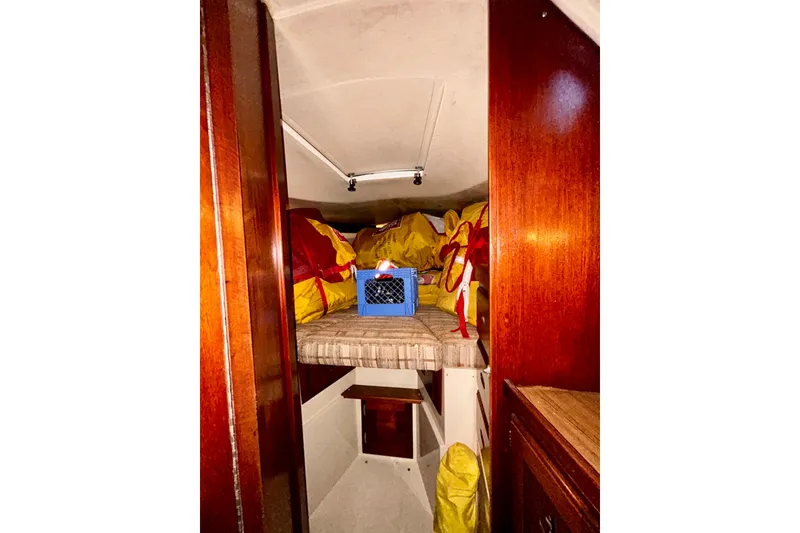 Slide: The Image of Forward Vee Berth cabin entrance. - 12