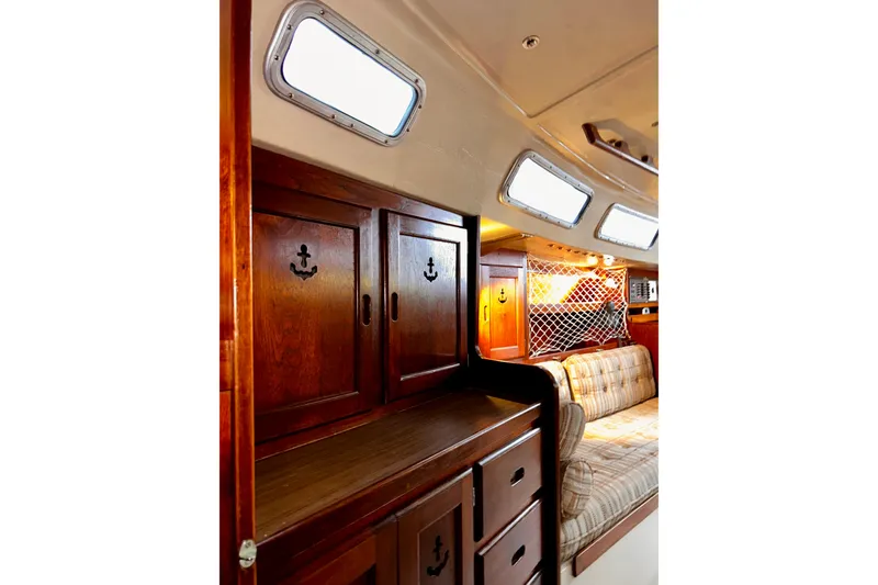 Slide: The Image of Starboard forward lockers and storage. - 16