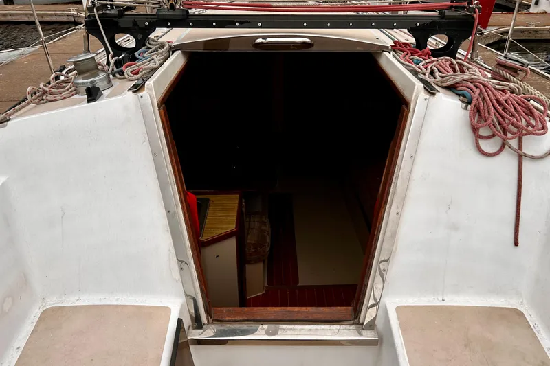 Slide: The Image of Cockpit view with open cabin entrance. - 3