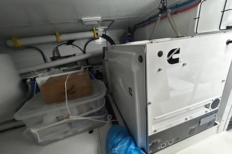Slide: The Image of Engine room of 2026 Vicem 55 Classic yacht with Cummins generator. - 15