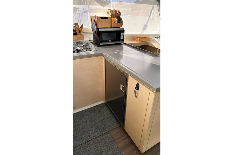 Slide: The Image of Modern kitchen interior of 2019 Fountaine Pajot Helia 44 Evolution yacht. - 65