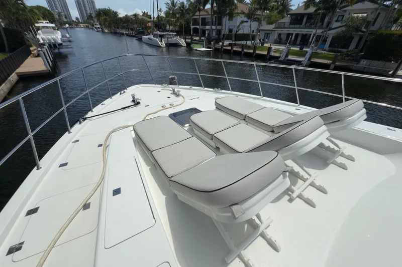 Slide: The Image of Luxurious 2006 Cheoy Lee 84 Bravo yacht interior with elegant bar and seating area. - 28