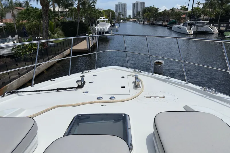 Slide: The Image of Luxurious 2006 Cheoy Lee 84 Bravo yacht interior with bar and seating area. - 30