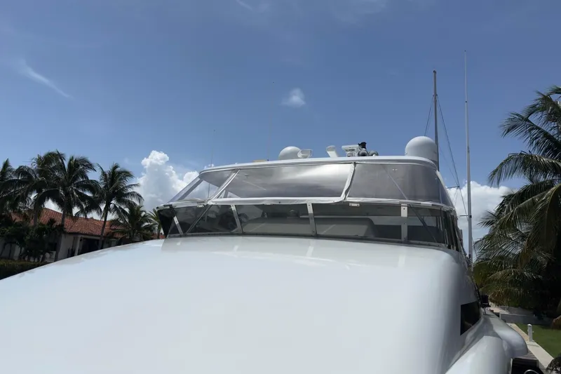 Slide: The Image of Luxurious interior of 2006 Cheoy Lee 84 Bravo yacht with elegant furnishings and large windows. - 35