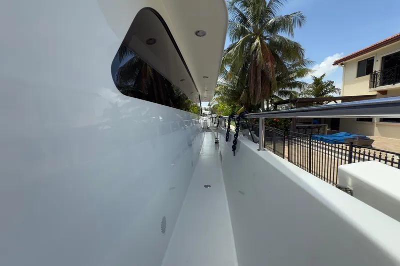 Slide: The Image of Luxurious interior of 2006 Cheoy Lee 84 Bravo yacht with elegant wood finishes and modern amenities. - 38