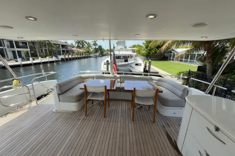 Slide: The Image of Luxury 2006 Cheoy Lee 84 Bravo yacht cruising on a sunny day. - 6