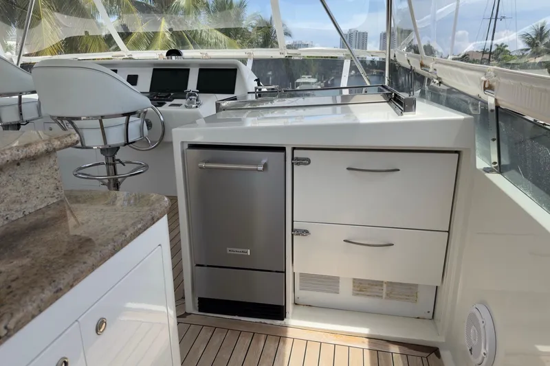 Slide: The Image of Engine room of 2006 Cheoy Lee 84 Bravo yacht, featuring machinery and equipment. - 65