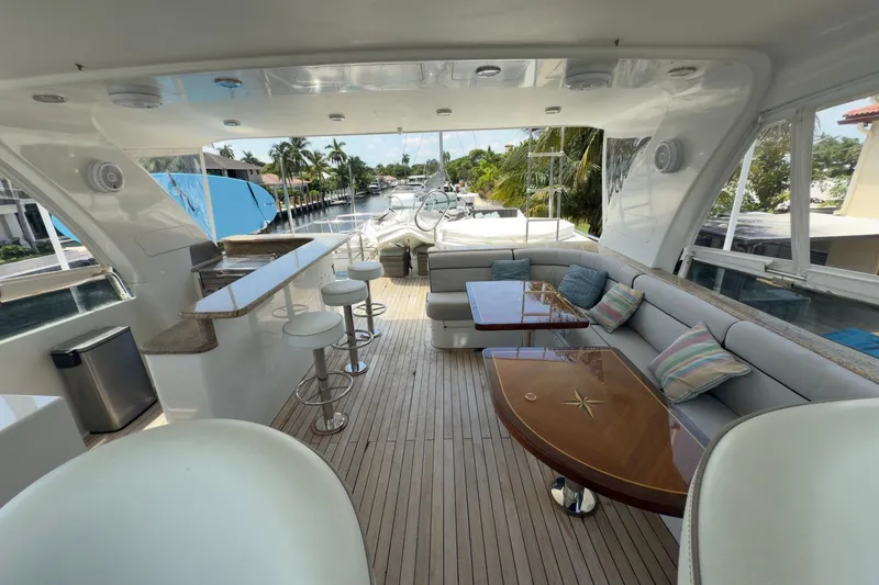Slide: The Image of Engine room of 2006 Cheoy Lee 84 Bravo yacht, showcasing mechanical components and equipment. - 57