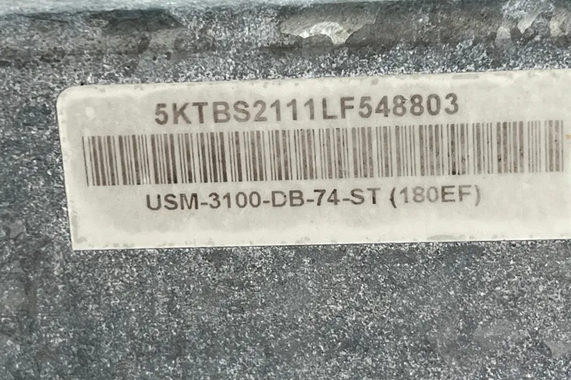 Slide: The Image of Barcode and serial number on 2020 Bayliner Element F18 boat. - 30