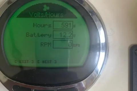 Slide: The Image of Interior of 2002 Rosborough RF-246 Custom Wheelhouse, featuring helm and seating area. - 9