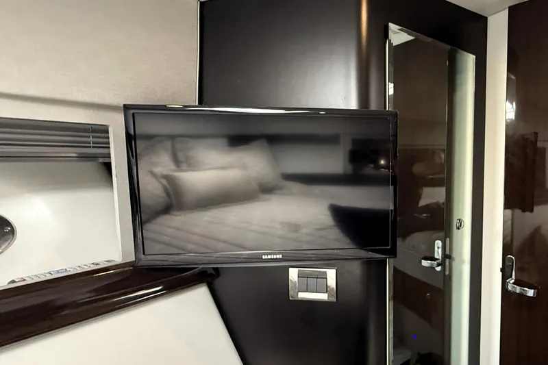 Slide: The Image of 2018 Formula 37 Performance Cruiser docked at sunset, featuring sleek design and modern amenities. - 31