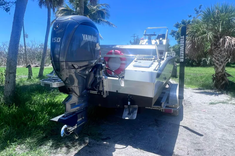 Slide: The Image of 2026 Florida Landing Craft 20 with Yamaha outboard motor on trailer. - 3