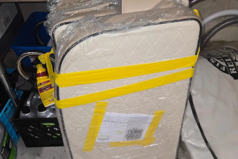 Slide: The Image of W Bow seating cushions 2021 Carolina Skiff 19 LS. Still in shrink wrap never used. - 24