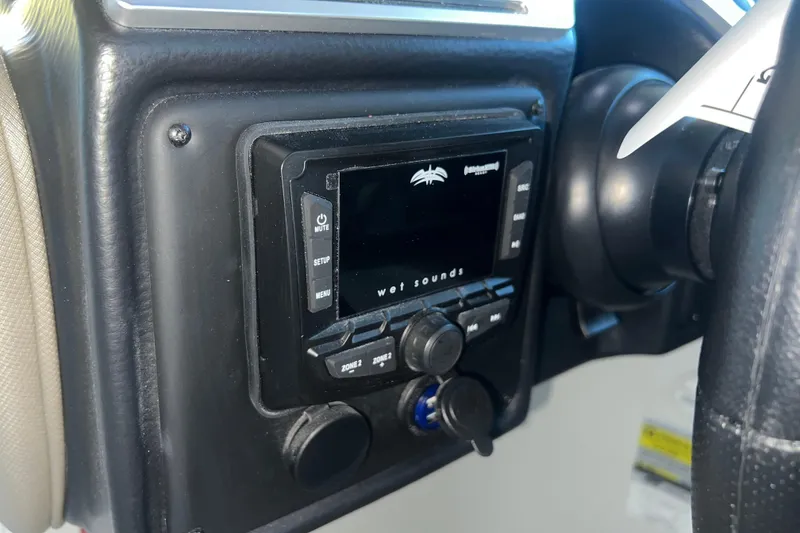 Slide: The Image of 2026 Crownline Eclipse E260 XS boat interior with sleek design and modern features. - 17