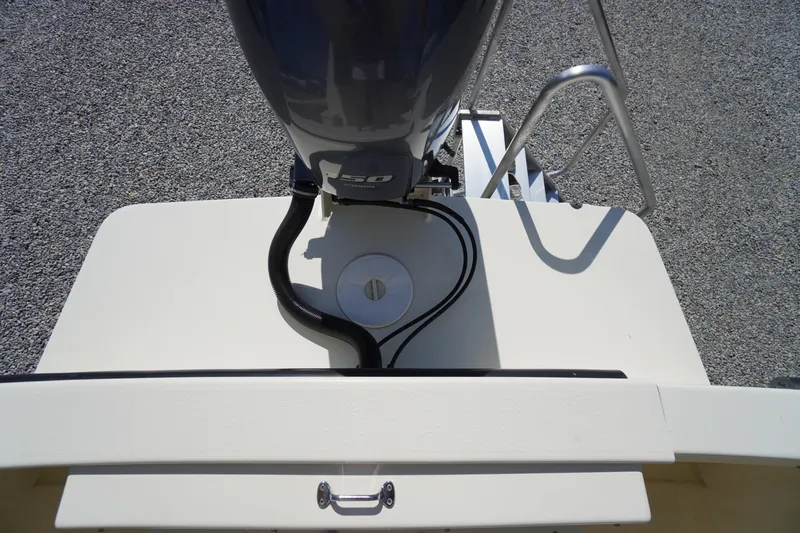 Slide: The Image of 2016 Rosborough 246 Dingby boat engine and deck view. - 52