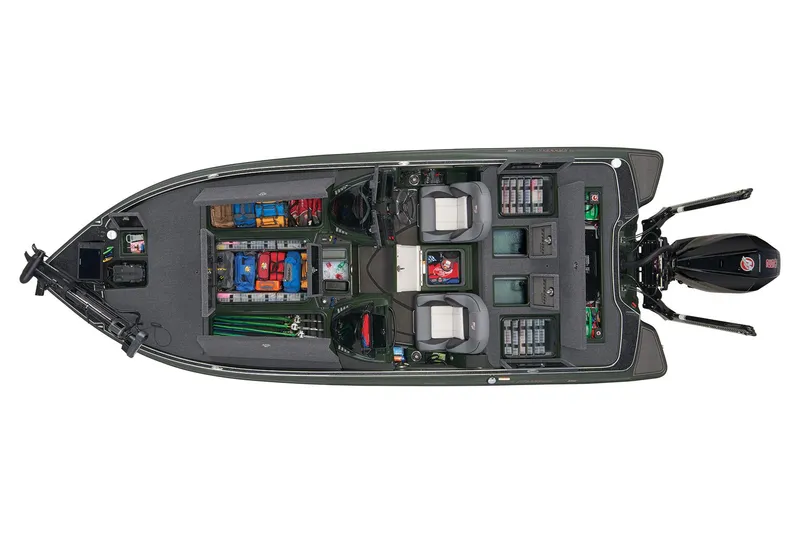 Slide: The Image of 2025 Triton 20XP boat on trailer, side view, sunny day. - 3