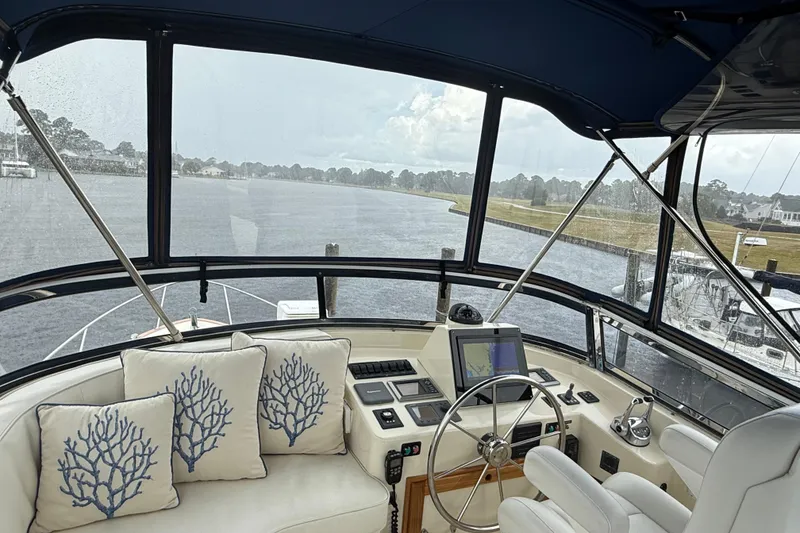 Slide: The Image of Flybridge Helm and Seating - 14