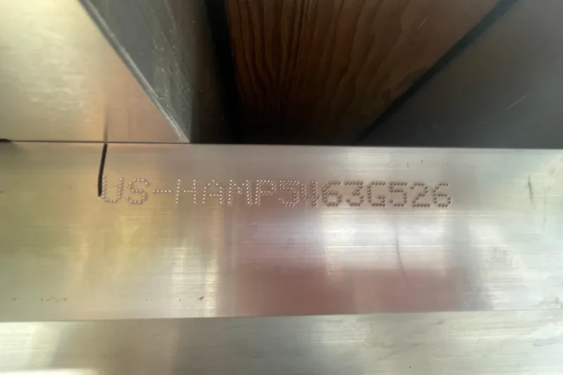 Slide: The Image of Hull identification number on Harris Grand Mariner 230 SLDH, 2026 model. - 5