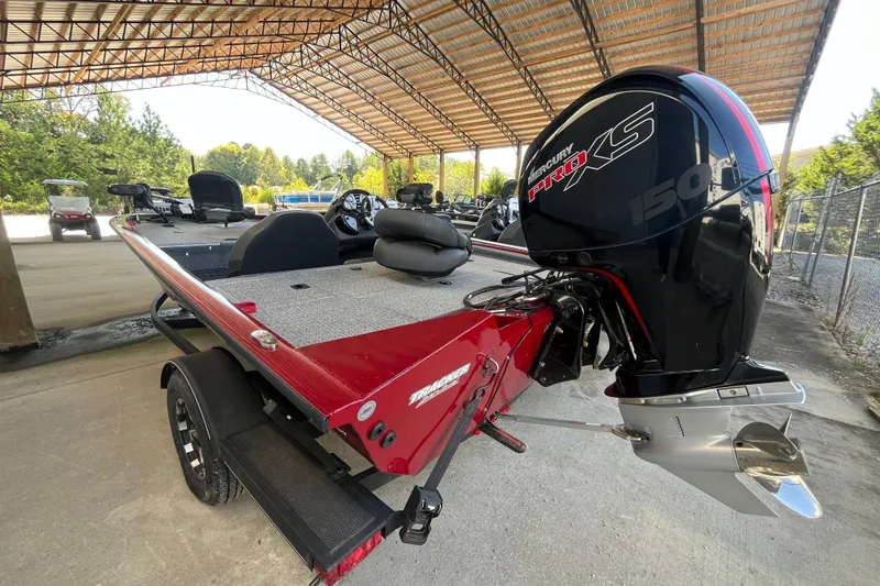 Slide: The Image of 2021 Bass Tracker Pro Team 195 TXW TE boat with Mercury Pro XS engine. - 6