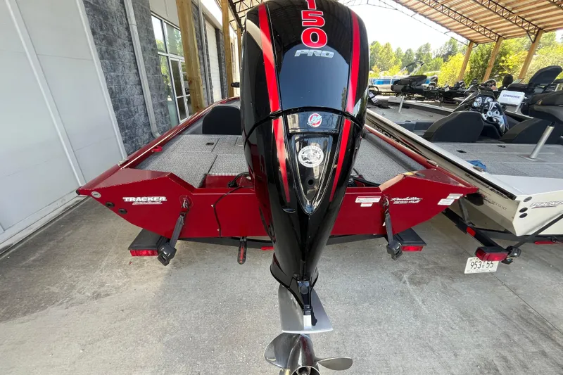 Slide: The Image of 2021 Bass Tracker Pro Team 195 TXW TE boat with powerful 150 Pro engine. - 8