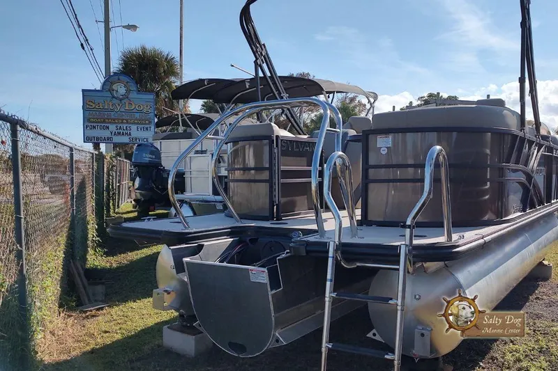 Slide: The Image of 2026 Sylvan Mirage X3 audio system with Wet Sounds control panel. - 7