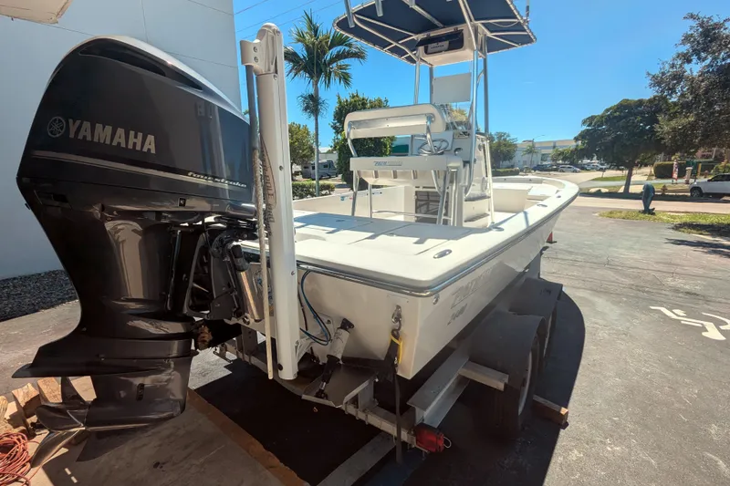 Slide: The Image of 2011 Pathfinder 2400 Tournament Edition boat with Yamaha engine on trailer. - 16