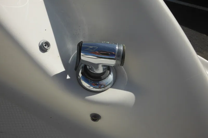 Slide: The Image of Chrome fitting on 2005 Sea Ray 220 Sundeck boat. - 32
