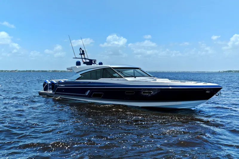 The Image of 2024 Formula 500 Super Sport Crossover yacht cruising on a sunny day. - 0