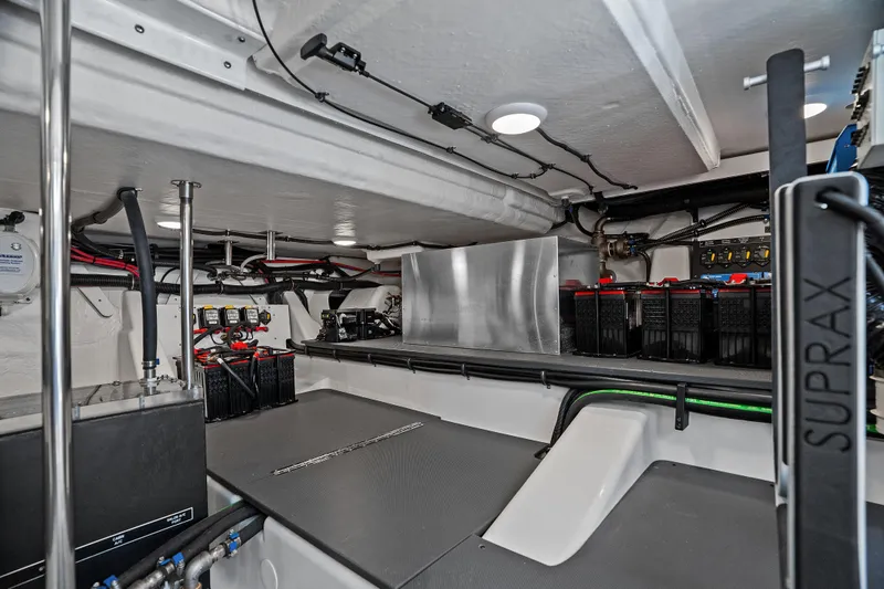 Slide: The Image of Engine room of 2024 Formula 500 Super Sport Crossover, showcasing advanced equipment and systems. - 32