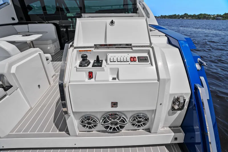 Slide: The Image of Luxurious interior of 2024 Formula 500 Super Sport Crossover with modern seating and sleek design. - 62