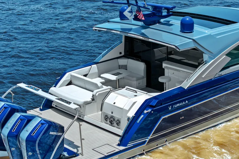 Slide: The Image of 2024 Formula 500 Super Sport Crossover interior with modern kitchen appliances. - 9