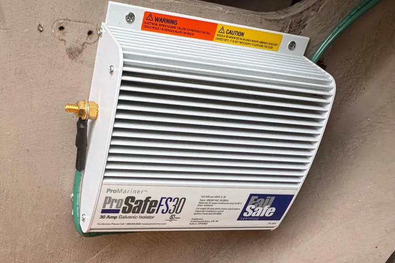 Slide: The Image of ProMariner ProSafe FS30 galvanic isolator on 1985 Beneteau First 345 sailboat. - 19