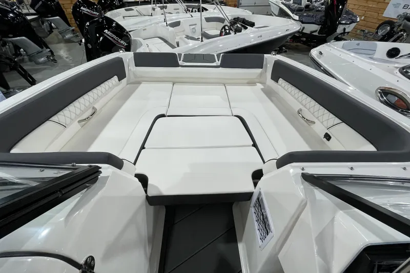 Slide: The Image of 2026 Bayliner D22I boat interior with spacious seating and modern design. - 4