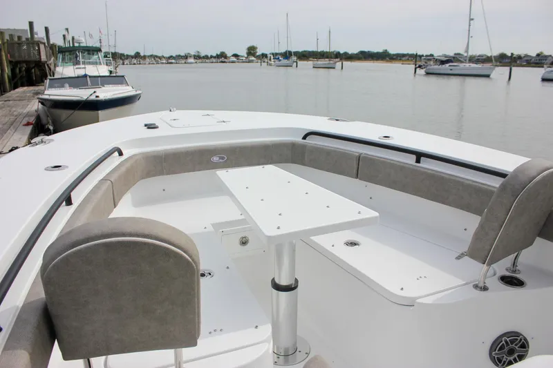 Slide: The Image of 2026 Sea Hunt Gamefish 28 Forward Seating boat with spacious deck and comfortable seating. - 31
