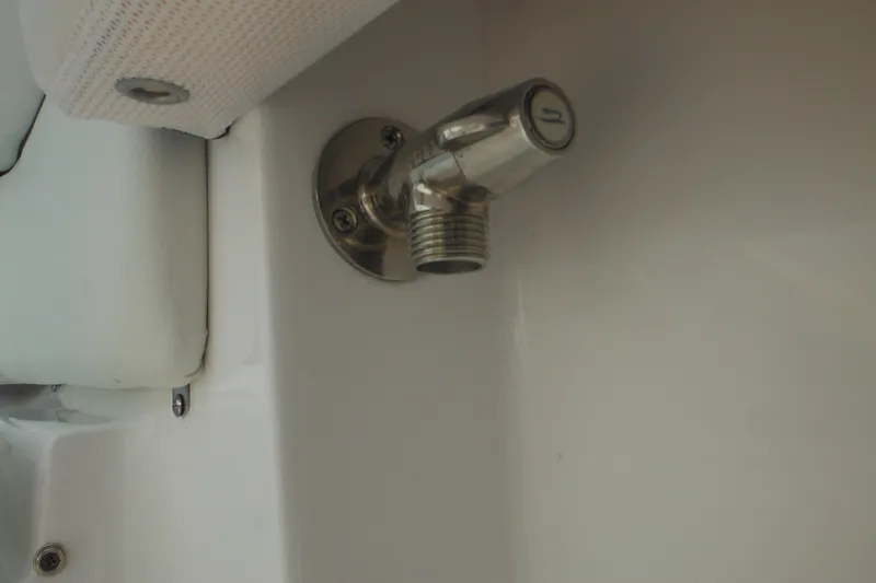 Slide: The Image of Stainless steel fitting on 2026 Tidewater 210 LXF boat interior. - 38