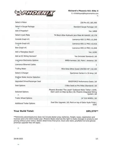 Slide: The Image of Phoenix Bass Boats 921 Elite X 2026 - 36