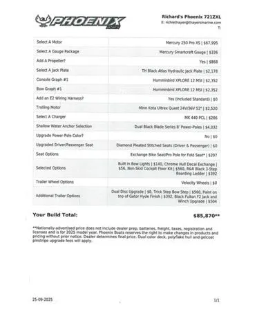 Slide: The Image of Phoenix Bass Boats 721 ZXL 2026 - 41