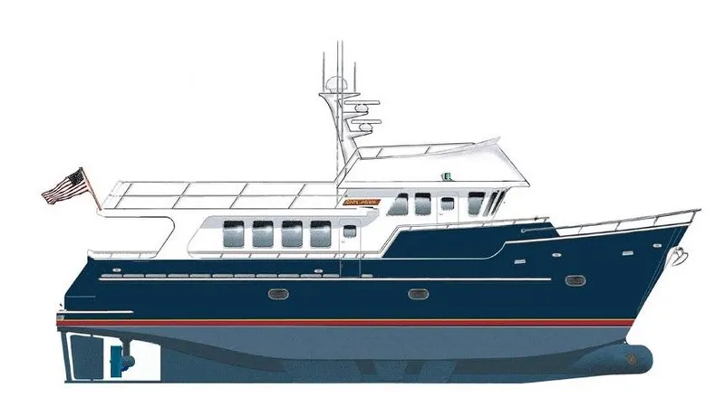Slide: The Image of Cape Horn Yachts Trawler 2003 - 65