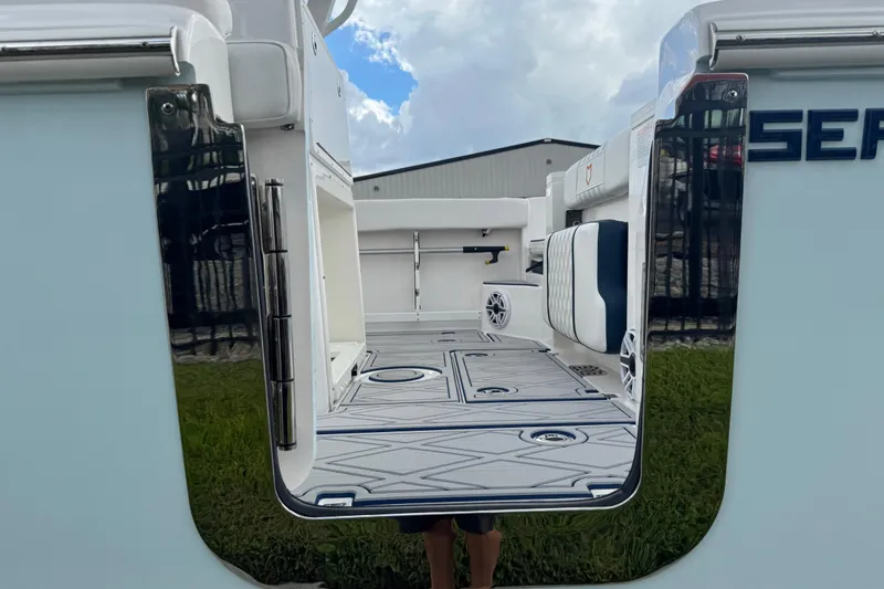 Slide: The Image of 2025 Sea Fox 288 Commander boat interior with sleek design and modern features. - 22