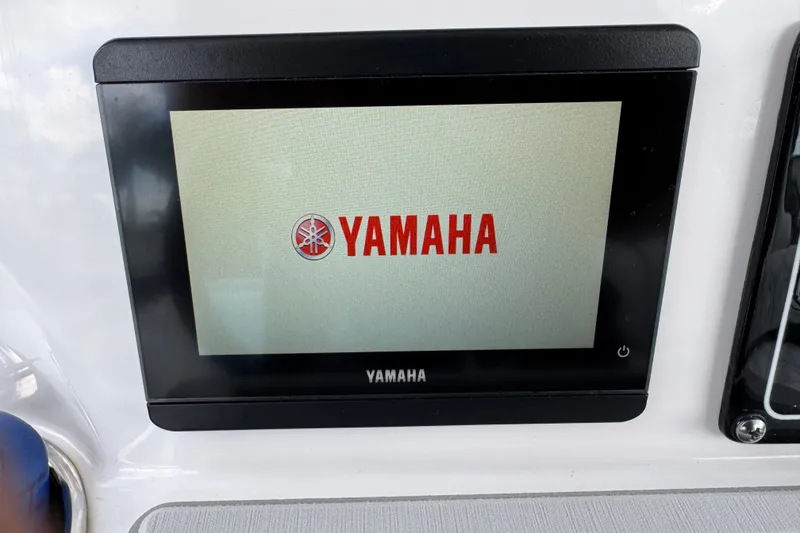 Slide: The Image of Yamaha display screen on 2025 Sea Fox 288 Commander boat dashboard. - 41