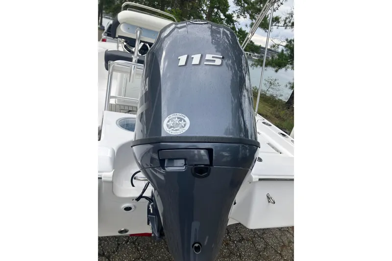 Slide: The Image of Tidewater 1910 Bay Max 2026 boat with Yamaha 115 outboard motor, ultra-low emission. - 9