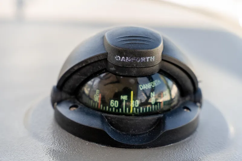 Slide: The Image of Close-up of a Danforth compass on a 2008 Regal Commodore 4060 boat. - 14